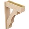Ekena Millwork 7 1/2-in W x 24-in D x 36-in H Balboa Block Rough Cedar Woodgrain TimberThane Outlooker, Primed Tan OUTUR075X24X36BOA44RCPR - alternate 4